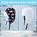 Winter Trapper Hat for Boys Girls Waterproof Warm Baby Toddler Ushanka Fleece Beanie Hats for 6M-6T (US, Age, 4 Years, 6 Years, Z-Navy Green Blue Dinosaur)