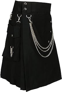 Men's Kilt in Tartan Traditional Scottish Plaid Kilt Casual Party Kilt Skirts Steampunk Clothing Gothic Steampunk Kilt Vintage Scottish Skirt Kilt