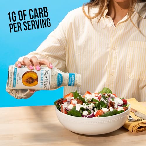 Image of Briannas Sugar Free Rich Poppy Seed Dressing, Lower Calorie, 12 oz
