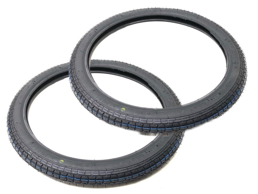 2x Reifen 2.25-19 passend für Simson SR2, NSU Quickly, Kreidler R50, Hercules – K251A – Straßenprofil