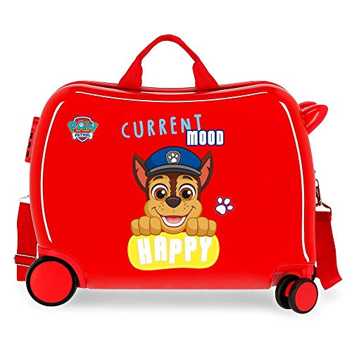 Patrulla Canina Paw Patrol Playful Maleta Infantil Rojo...