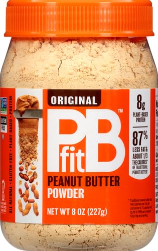 Image of PBfit Classic Peanut Butter Powder, Peanut Spread with 8g Protein, 8 Ounce (Pack of 6)