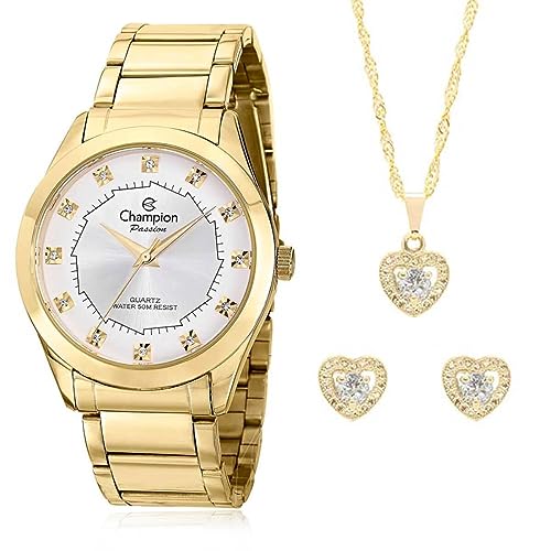 Kit Relógio Feminino Champion