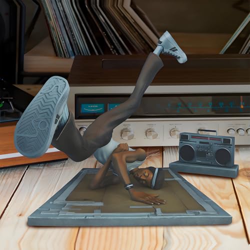 Doyomtoy Rap Star Cool Hip Hop Legends Resin Ornaments, Car or Desktop Statues, for Cake Topper, Living Room, Office, Guy Doll Rapper 2Pac, Shakur, Pac, Snoop…… (Straßentänzerin)