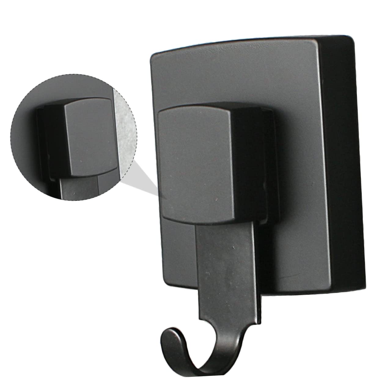 LIFKOME 3 Piezas Ganchos de Succión Traceless para Baño y Cocina Soporte de Inoxidable Negro con Potente Succión para Colgar Toallas y Accesorios para Armarios y Reducidos