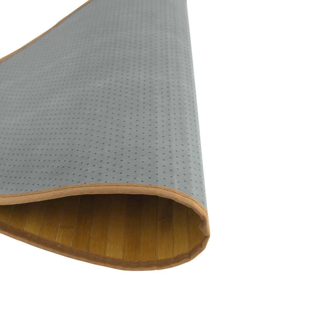 Tapis rond en bambou naturel - 80 cm - Moderne - Tapis naturel en bambou pour salon, chambre à coucher, couloir - Robuste et antidérapant