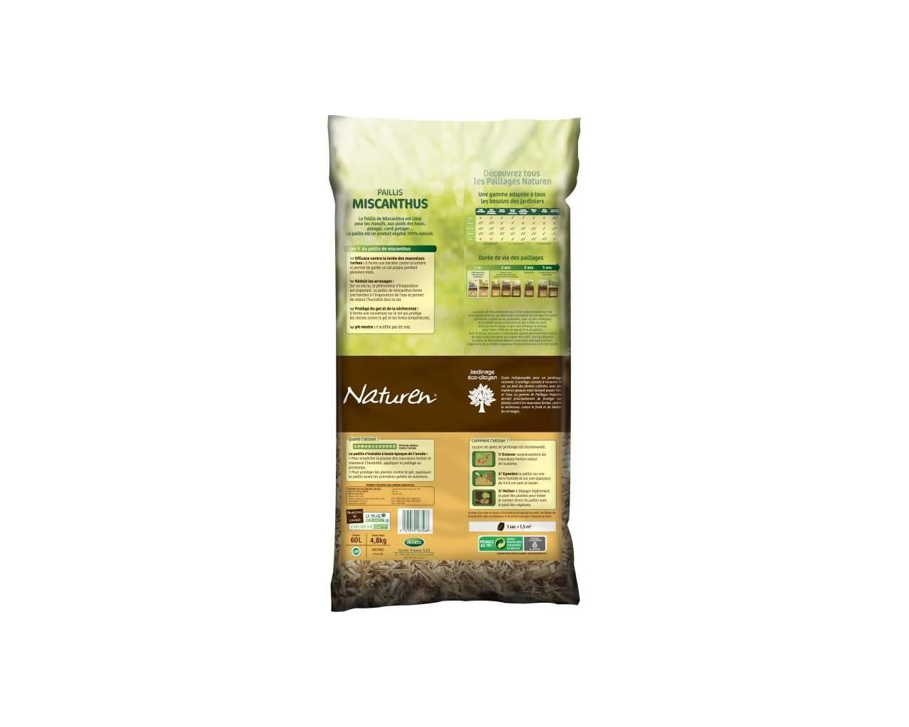 NATUREN Miscanthus Mulch 60L