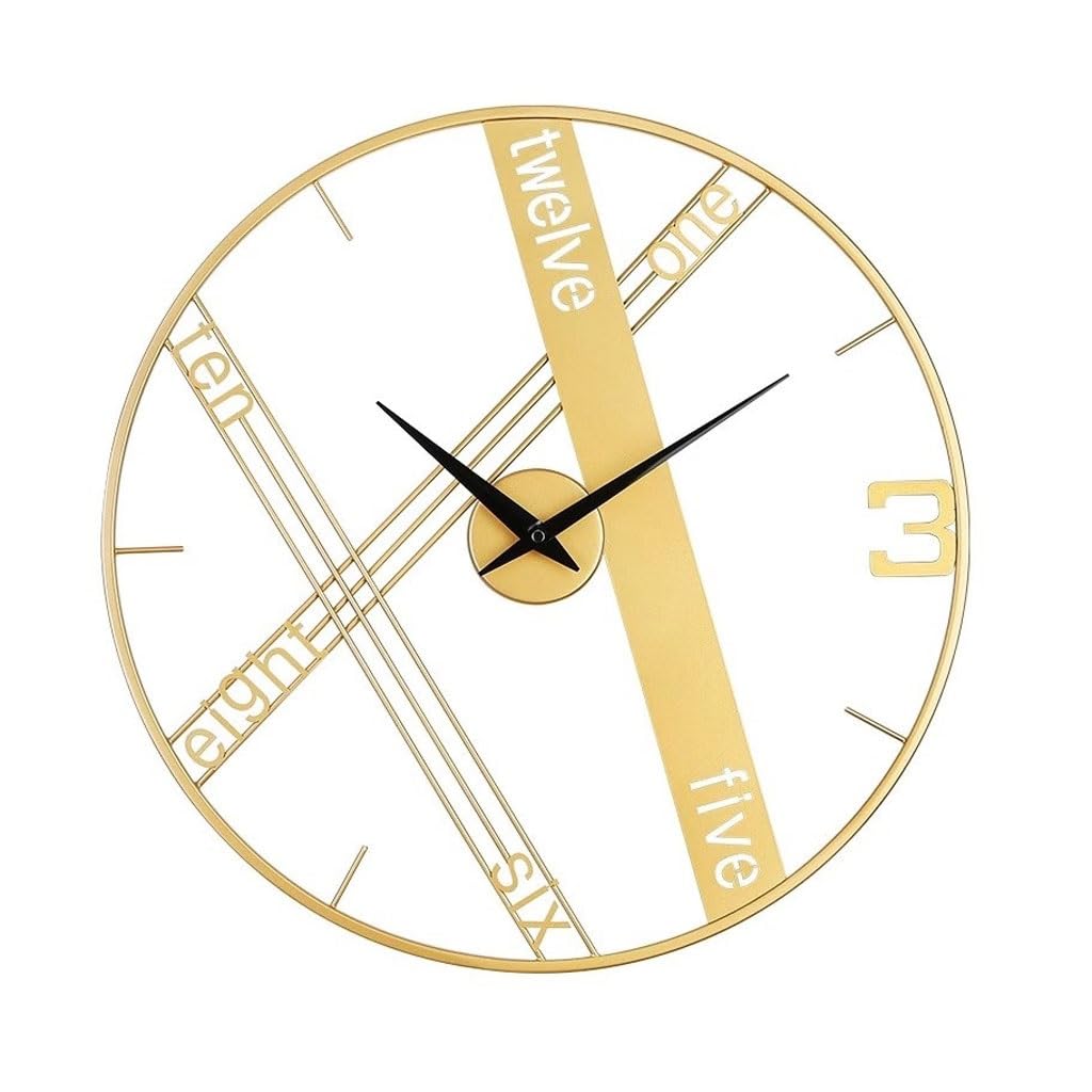 GFHTRELY Wall Clock Creative Quartz Clock Wall Clock Living Room Light Luxury Fashion Wall Clock Decoration Clock