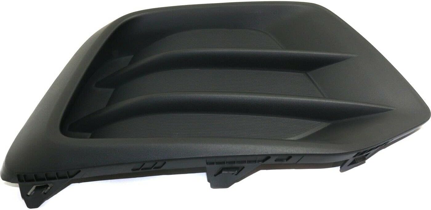 DAT AUTO PARTS Front Right Passenger Side Fog Light Hole Cover Trim Lamp Molding Bumper Insert Replacement For 2017-2022 Chevrolet Chevy Trax Black Textured Plastic GM1039226 42537708
