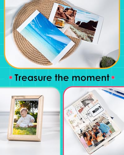 Kompatibel mit Liene Amber M100/M200 4x6 Fotopapier, 80 Blatt Papier & 2 Farbband, 10x15cm Fotopapier für M100 M200, Thermosublimationsdruck, Wasser/Oxidationsschutz, für Album/Rahmung