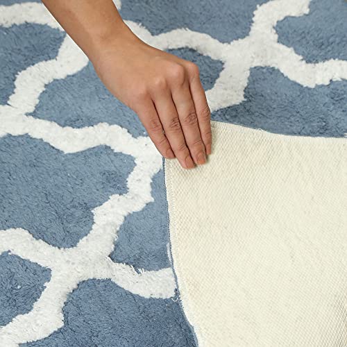 2-teiliges Badezimmerteppich-Badematten-Set – weiche Plüsch-Baumwoll-Badematten für Badezimmer, Badewannenmatte… – Bild 5