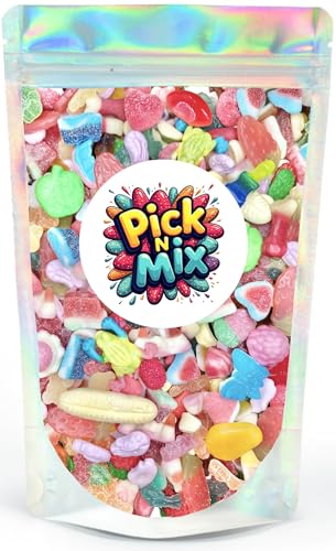Large 800g Bag of Pick and Mix Sweets Fizzy & Gummy A Delicious Mix of Retro & Sour Flavours Great for Sharing - A Fun Candy Treat or Gift Alternative