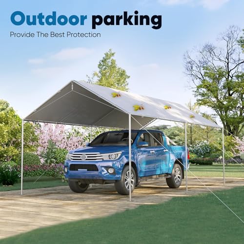 Quictent 1113SGY 10X20 Ft Heavy Duty Car Canopy Galvanized Frame Carport Outdoor Party Tent Boat Shelter thumb #6