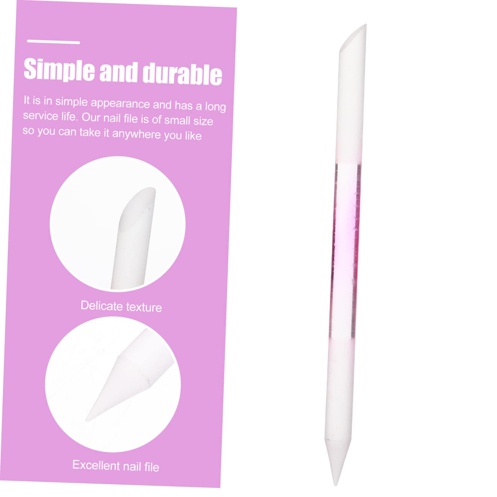 FRCOLOR 15 Stk Nagelfeile Mit Doppelkopf Nail Art Pen Nagelhautentferner Trimmer Nagelfeile Aus Kristall Nagelpufferfeile Nagellackfeile Nagelfeile Nagelhautschieber Glas Schleifstange