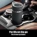 Ninja, Travel Mug, Sip Perfect 16oz, Brings Hot Drinks to Sippable Temperature in Minutes, Stainless Steel, Leak Proof, Dishwasher Safe, Metal Insulated Tumbler, Onyx Black, DW1603BK