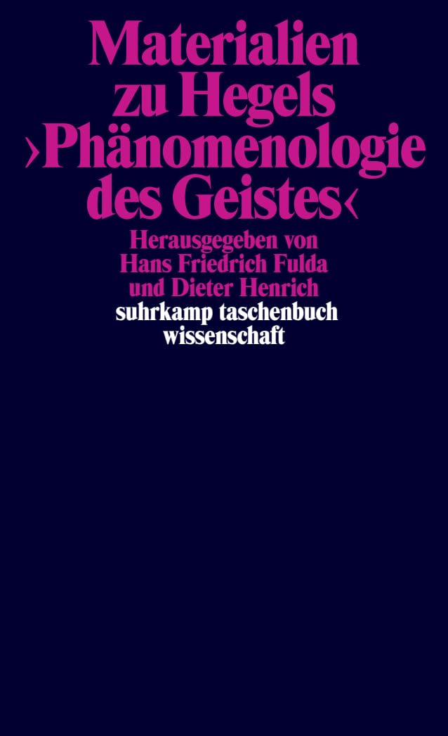 Materialien zu Hegels Phänomenologie des Geistes