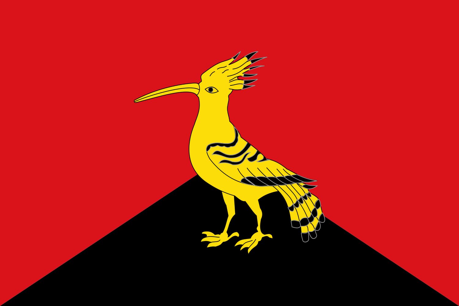 Drapeau Bellmunt d Urgell grand format avec armoiries officielles pour mât