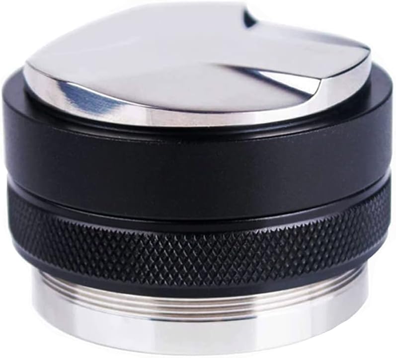 Coffee Tamper and Distributer 58mm | Calibrated Stainless-Steel Espresso Tamper for Palms or 59mm Portafilter Baskets | Adjustable Depth Coffee Tamper Device: Home & Kitchen