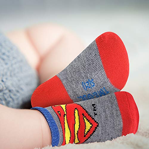 DC Comics Baby Boys’ and Girls’ Socks - 12 Pack Batman, Wonder Woman, Superman, Justice League, Super Girl Socks (0-24M)3