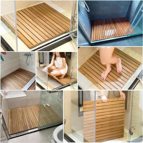 Tappetino da bagno antiscivolo per adulti anziani, comodo tappetino da doccia per pavimento del bagno, superficie antiscivolo piattaforma di sicurezza per anziani