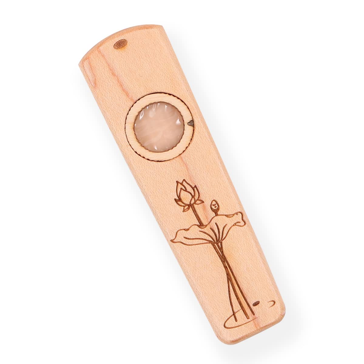 Bois Kazoo Portable En Bois Kazoo Guitare Ukulélé Accompagnement Instrument À Vent Avec Boîte Cadeau En Métal (A)