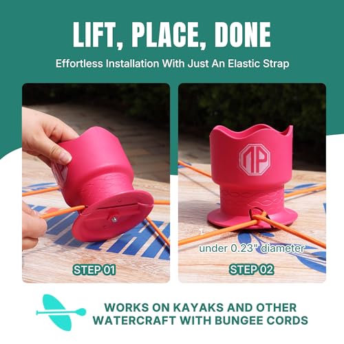 Image of niphean Paddle Board Cup Holder, Versatile Kayak Accessories Drink Holder for Various Container Sizes, Durable and Stable Boat Cup Holder for SUP Paddleboard & Kayak