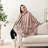 PAVILIA Angel Wrap Hooded Blanket Poncho, Wearable... #2
