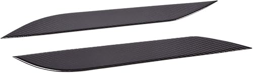 Repuesto para Nissan 350Z Z33 Fairlady Z Coupe 2003-2009 Negro Fibra de Carbono Faro Párpados Cejas Cubiertas Izquierdo + Derecho (Paquete de 2)
