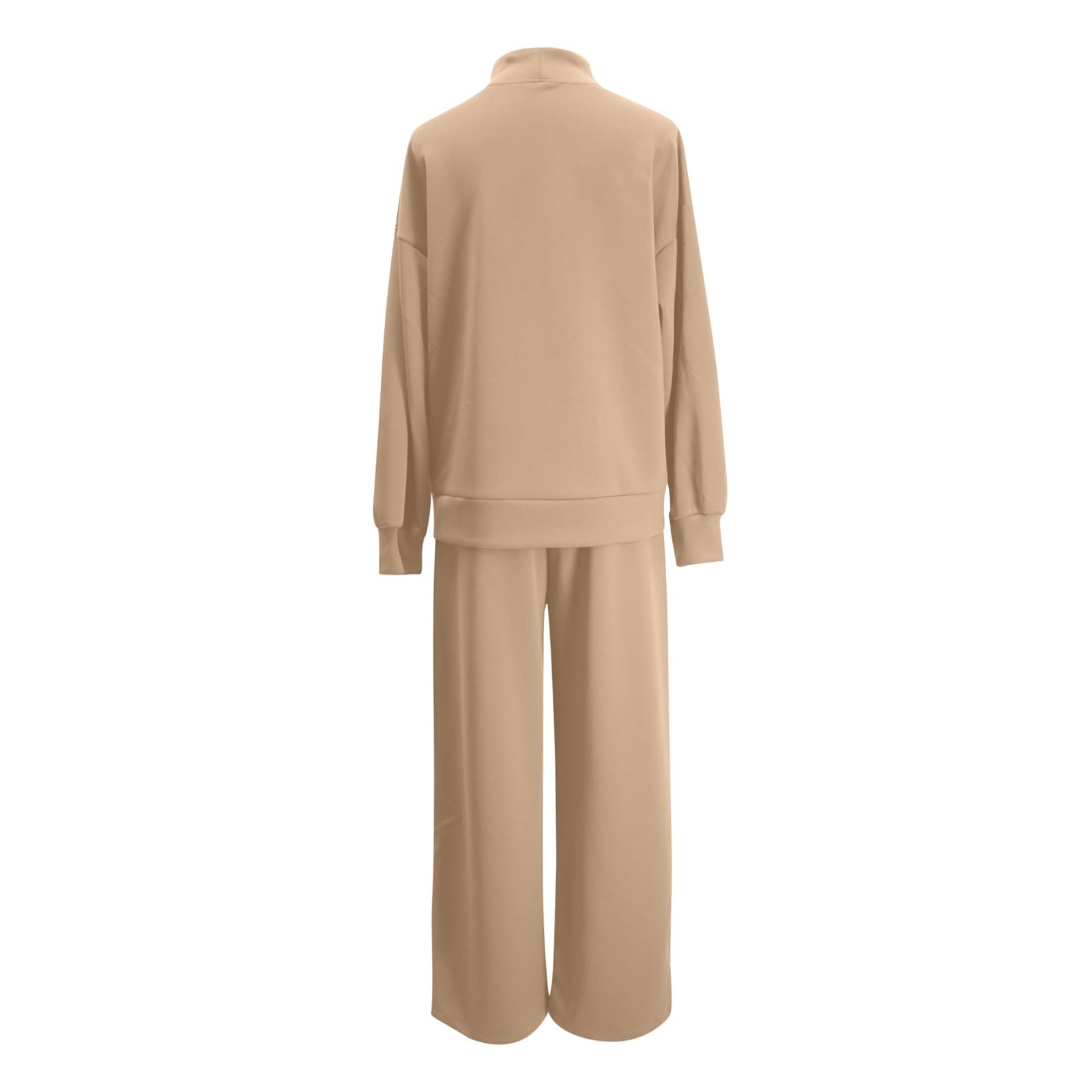Generico Tuta Sportiva Donna Completo Autunno Inverno Maglia Maniche Lunghe e Pantaloni a Gamba Larga Autunno Inverno per Jogging Fitness