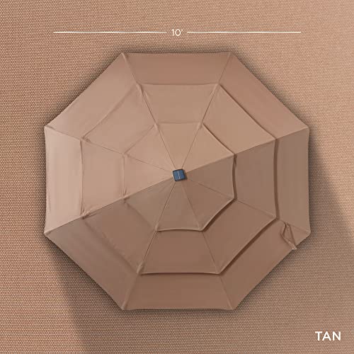 Best Choice Products SKY6388 10Ft 3-Tier Solar Patio Umbrella, Outdoor Market Sun Shade thumb #5