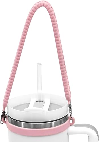 Miniatura 2 de Dazhuocs Mango de botella de agua, eslinga de silicona para botella de agua, portador, soporte con correa, se adapta a la mayoría de botellas de 8 a