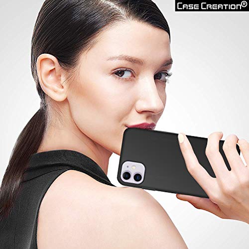 Image of Case Creation Luxurious OG Series for Apple iPhone 11 Case Cover,Anti-Dirty Slim Case Frosted Matte Cute Candy TPU Raised Bezel (Splash of Color) Back Cover for iPhone 11 -Black