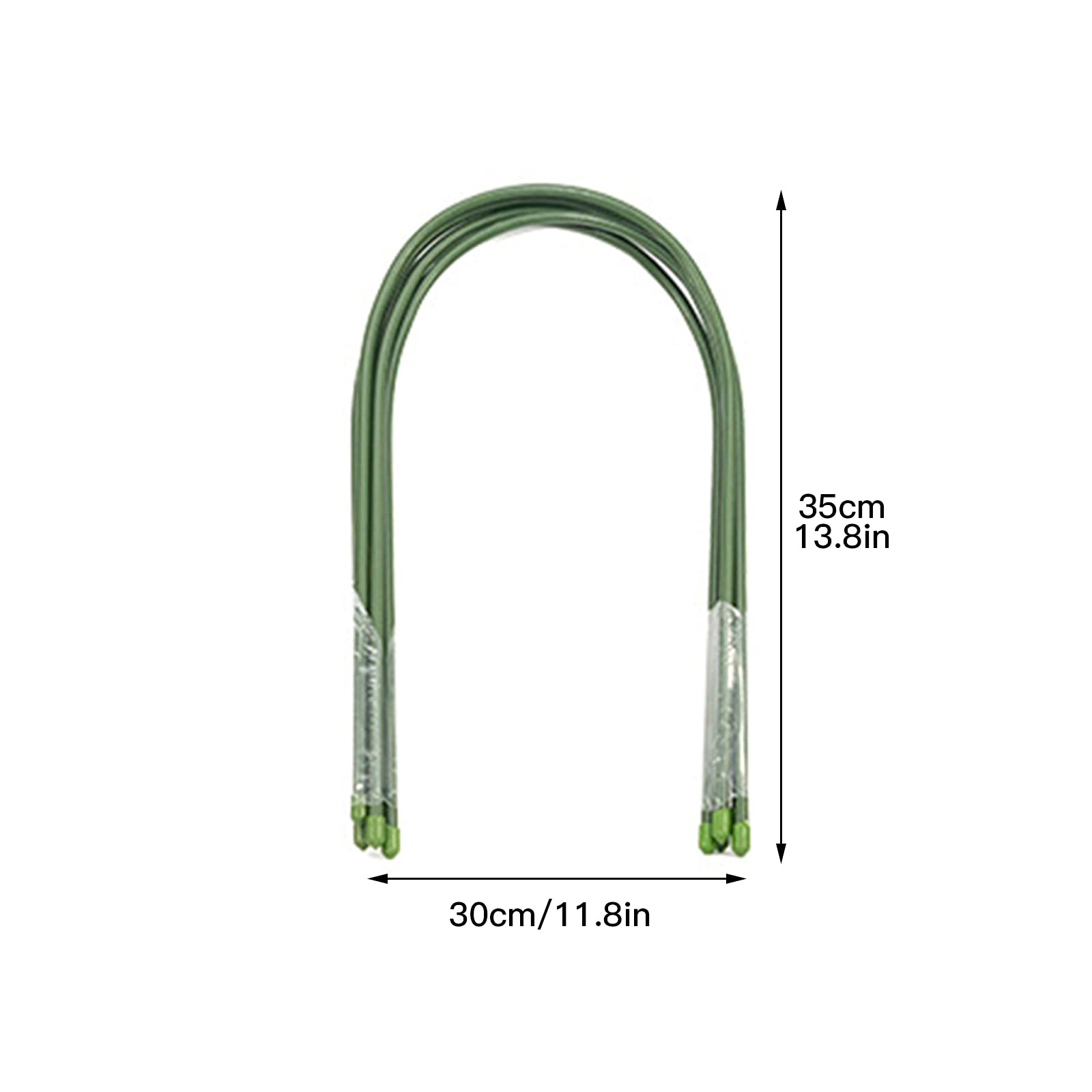 10 PCS Serres Cerceau en Acier Enduit De Plastique Arches De Jardinage Cerceaux De Jardin Rouille Cultiver Tunnel Vert Grande Plante Cultiver Tunnel Cerceau pour Jardin Tissu (3)