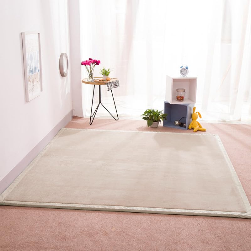 DSSHENGDS Living Room Home Decor Coral Fleece Area Rug,Modern Nursery Washable Kids Bedroom Rug,Girls Boys Soft Non-slip Soft Mat,2cm Thick Kids Carpet-K- 120 * 280cm