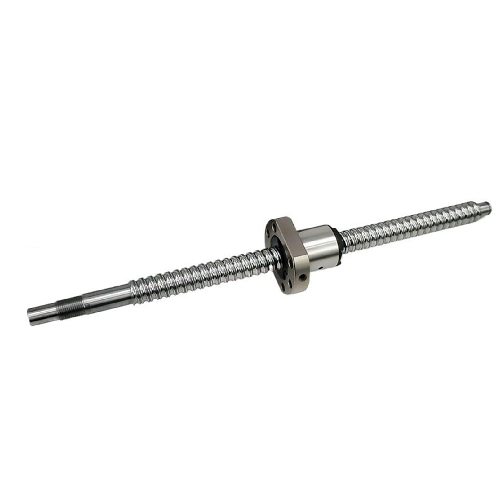 Zestaw śrub kulowych, SFU1620 16x20 C7 Walcowana śruba kulowa BK12 BF12 z nakrętką do drukarki 3D 300-1000mm(500mm 19.69" long)