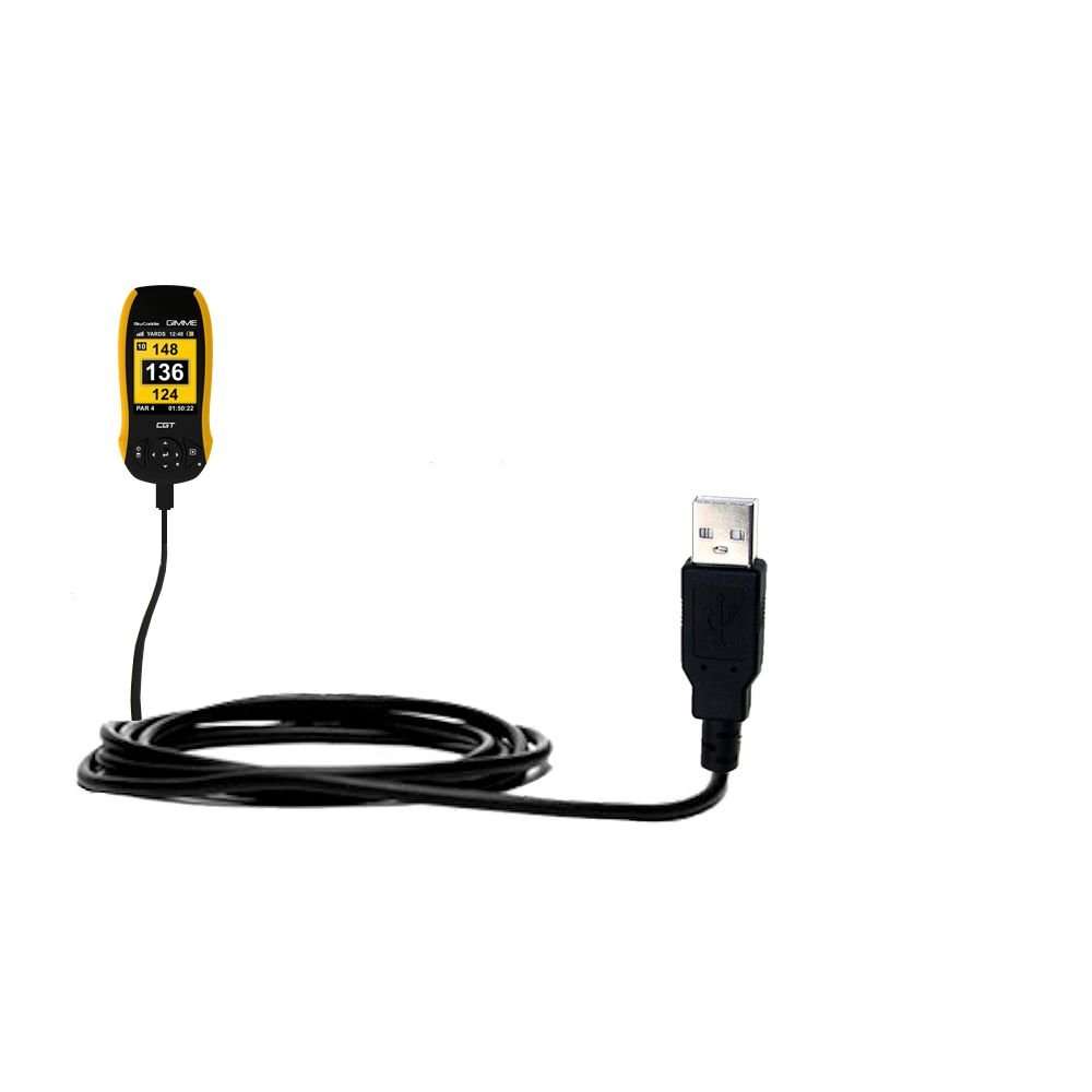 Gomadic SkyGolf SkyCaddie GIMME compatible Hot Sync and Charge Straight USB cable - Charge and Data Sync with the same cable. Built TipExchange Technology