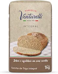 Farinha de Trigo Integral de 1 Kg, Famiglia Venturelli.