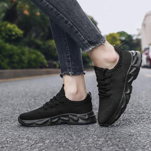Image of DLWKIPV Mens Running Shoes Sneakers Tennis Non Slip Walking Gym Workout Athletic Slip On Casual Lightweight Breathable Mesh Fashion