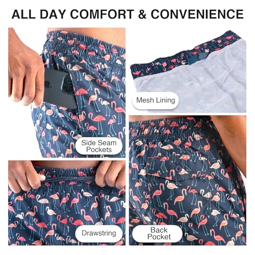 Image of Kanu Surf Men's Big Viper Extended Size Stripe Swim Trunk