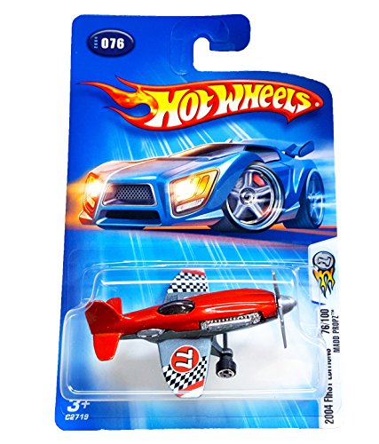 airplane hot wheels - Hot Wheels 2004 First Editions Madd Propz (Airplane) 76/100, Red