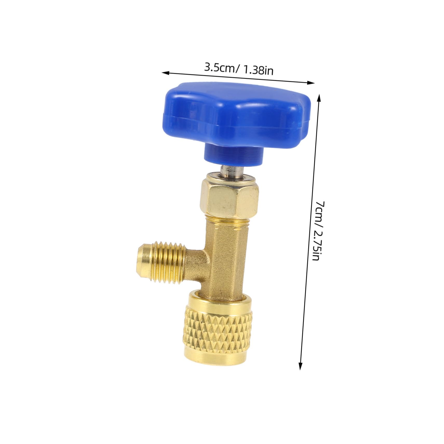 PRETYZOOM Adapter Bottle Coolant Opener Auto Can Tap Adapter Fitting Kit Sealed Valves Split Connector Refrigeration Adapter Brass