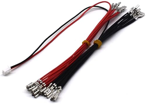 Vista 2 de Arcity 2 unidades de cable de arcada de cable LED de alimentación con botón de alimentación, cadena margarita, terminales de 0.187 pulgadas/0.189