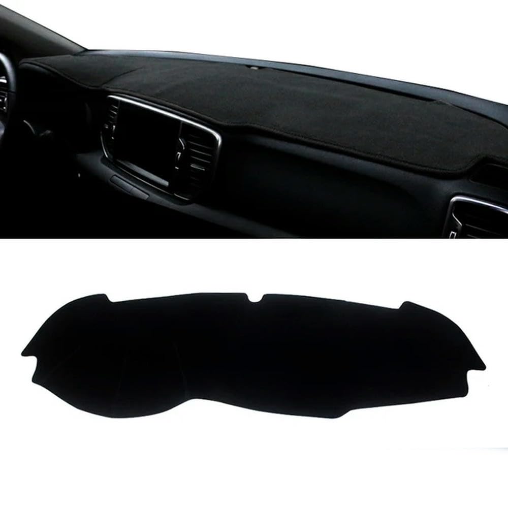 Copri cruscotto per Auto AntiGraffio Interno - Adatto per Kia Sportage 4 2016-2021, Nero