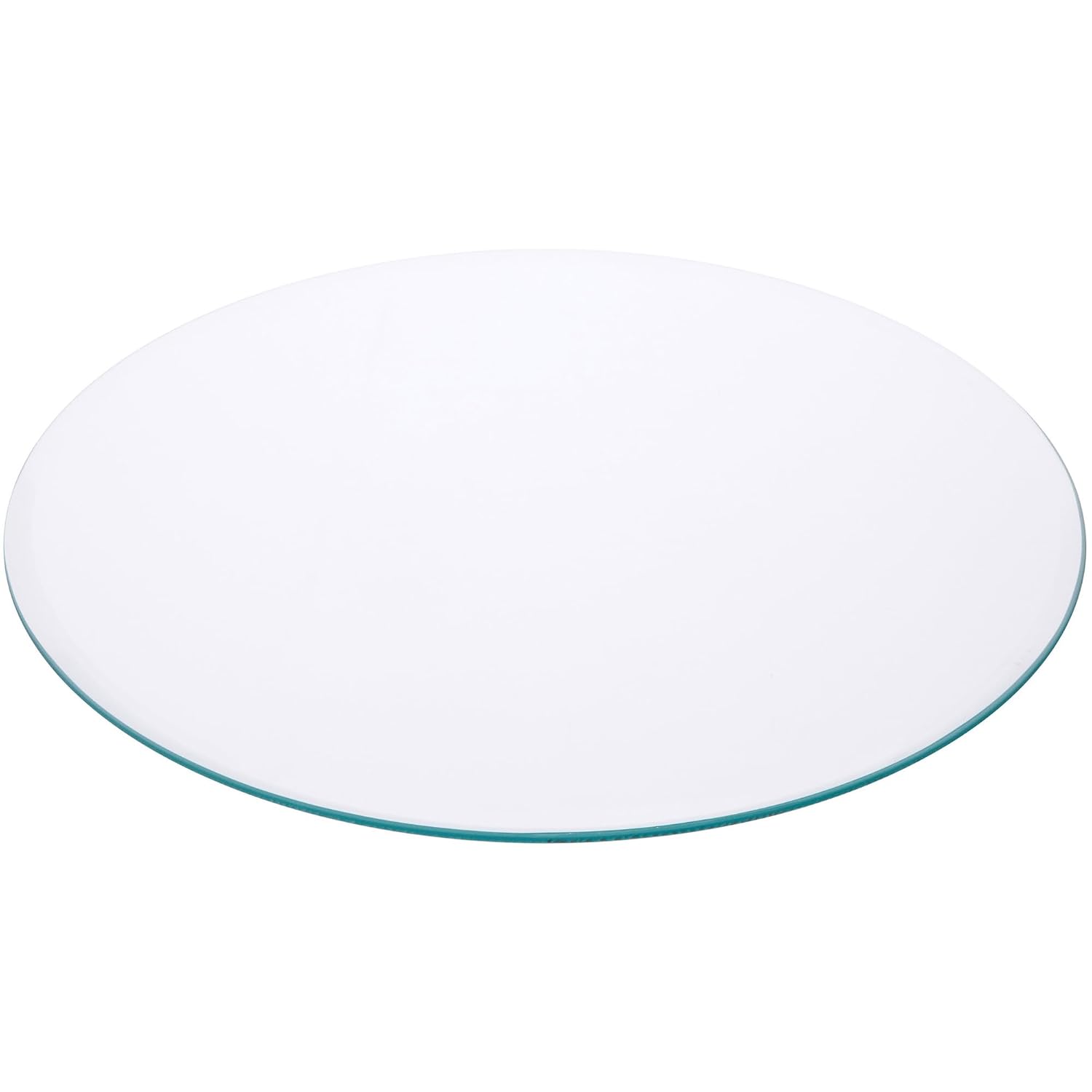 Plymor 14" Round, 5mm Thick Beveled Clear Glass Circle