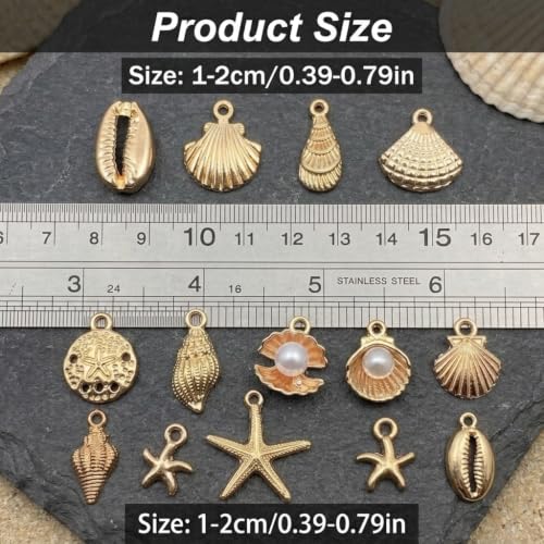 Image of PATPAT 32Pcs Mixed Beach Pendants Charms for Jewelry Making