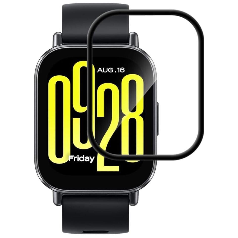 Glaxx Screen Protector for Redmi Watch 5 Active with Flexible Guard Easy Installation Kit (Not Tempered Glass) (Black)-image-16