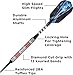 Viper Astro 80% Tungsten Soft Tip Darts with Storage/Travel Case, Red Rings, 18 Grams