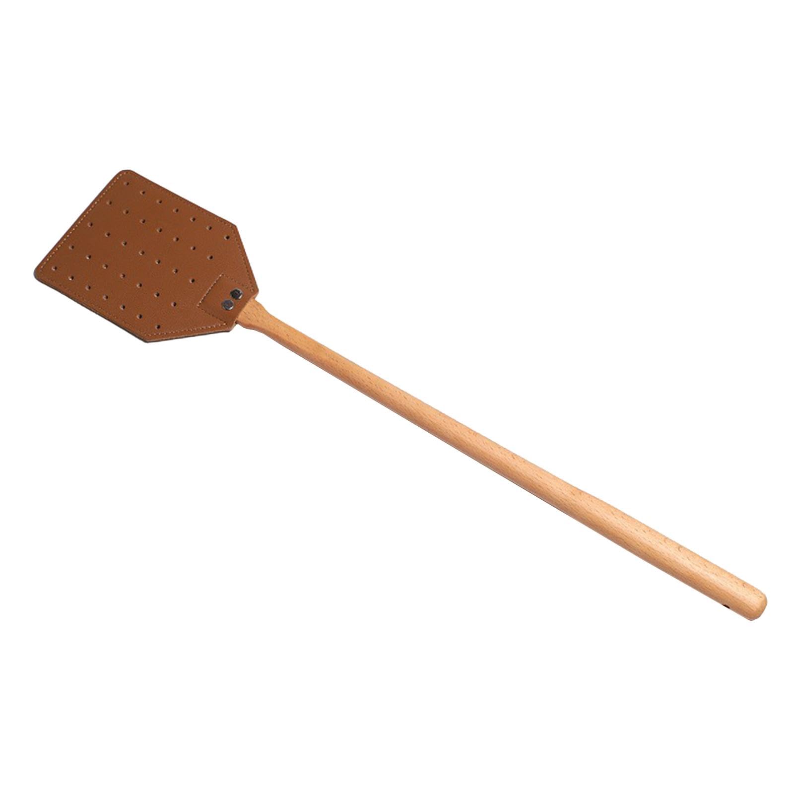 Fly Catcher Pu Leather Handheld Manual Fly Swatter for Hotel Outdoor Bedroom Brown| Gardening Supplies | Weed & Pest Control | Insect & Grub Control |1 Fly Swatter-image-30