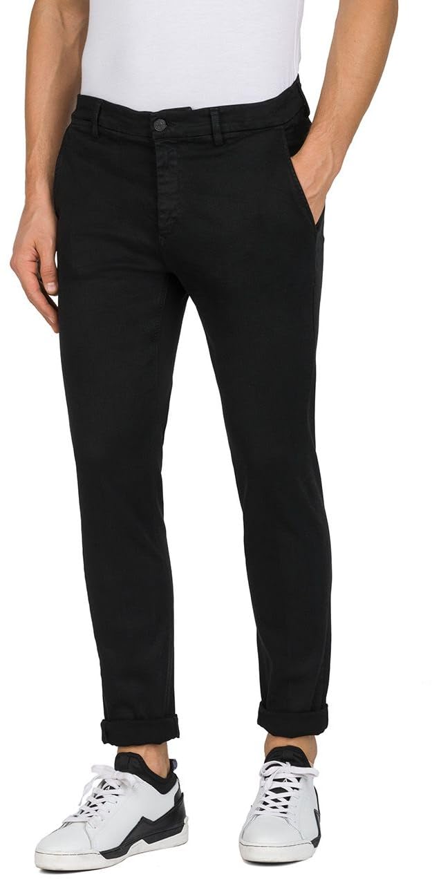 Replay Herren Jeans Anbass Slim-Fit mit Power Stretch