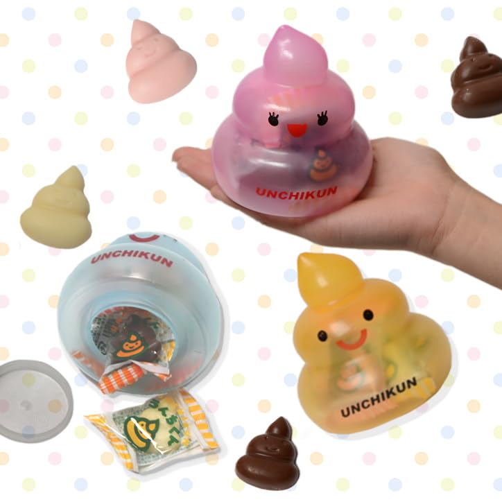 Amazon.co.jp: トモエ物産 ラブラブうんちくんチョコレート 3色セット